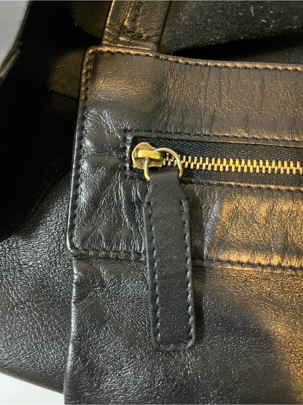 Vintage Céline Black Leather Oversized Slouchy Tote Bag 🇮🇹 - Picture 11 of 16